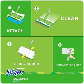 img 2 attached to 🧹 Swiffer Sweeper Wet Mopping Cloth Refill - Lavender Vanilla & Comfort - 24 ct: Superior Cleaning for Mop-worthy Floors