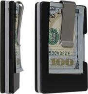 🔒 maximize security with vault mens wallet - sleek aluminum minimalist design logo