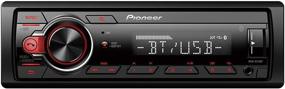 img 3 attached to Pioneer Single Din Car Digital Media Receiver with Bluetooth and App Compatibility - Includes Alphasonik Earbuds