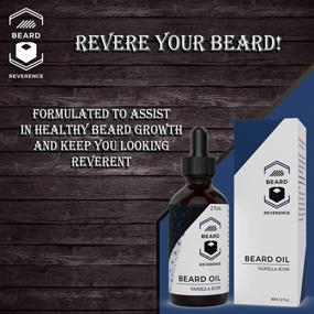 img 3 attached to Organic Vanilla Beard Oil - Natural Leave-In Conditioner with Argan 🧔 & Jojoba Oils - 2oz Size for Soft, Strong & Hydrated Beards