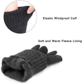 img 1 attached to 🔥 Winter Touchscreen Thermal Protective Accessories for Men from Cierto