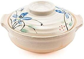 img 1 attached to Japanese Donabe Ceramic Casserole Earthenware Kitchen & Dining