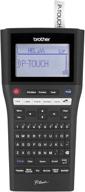 🖨️ brother p-touch pth500li rechargeable portable labeler - pc-connectable label maker with one-touch formatting, vivid bright display - black logo