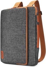 img 3 attached to 👜 KIZUNA 13.3 inch Laptop Sleeve - Water Resistant Shoulder Messenger Bag Backpack Briefcase for MacBook Air 2017 13" / Lenovo ThinkPad X1 Carbon 14" / Yoga C740 S740 C930 / IdeaPad C340 13 / Huawei MateBook D