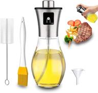 🥦 200ml tyankra olive oil sprayer mister: portable spray bottle with brush funnel - ideal for cooking, baking, bbq, salad, air fryer, and roasting. logo