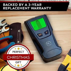 img 3 attached to 🔨 Upgraded 5 In 1 Beam Finder Wall Scanner Detector - Quickly Locates Wood, Metal, Studs, Pipes, Rebar, Joists, Live AC Wires - Enhanced Visibility with Large Clear LCD Display