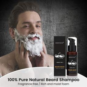 img 2 attached to Men's 12-in-1 Beard Kit: Beard Growth - Grooming Oil, Leave-in Conditioner, Apron Bib, Razor, Shampoo, Balm, Brush