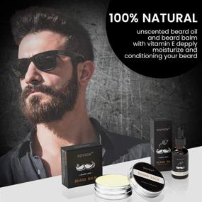 img 1 attached to Men's 12-in-1 Beard Kit: Beard Growth - Grooming Oil, Leave-in Conditioner, Apron Bib, Razor, Shampoo, Balm, Brush