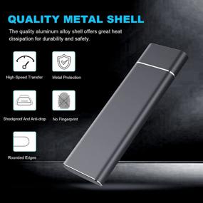 img 3 attached to Ultra Slim 1TB Portable External Hard Drive USB3.1 for PC Laptop Desktop - C-Silver