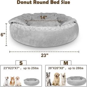 img 3 attached to 🐾 Comfort and Calm for Your Small Pet: JOEJOY Small Dog Bed Cat Bed with Hooded Blanket and Orthopedic Support - Cozy, Anti-Anxiety, and Machine Washable!