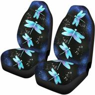 snilety aqua dragonfly design car seat cover set 2pcs vehicle front seat cover only logo