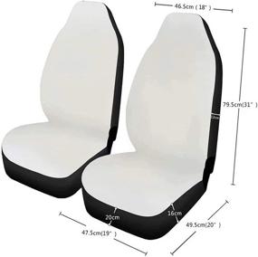 img 3 attached to Snilety Aqua Dragonfly Design Car Seat Cover Set 2Pcs Vehicle Front Seat Cover Only