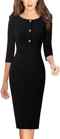 img 3 attached to VFSHOW Womens Elegant Business Bodycon Women's Clothing for Dresses