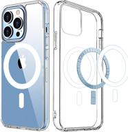 📱 kiket magnetic clear iphone 13 pro case | compatible with magsafe | anti-yellowing | ultra slim shockproof protective cover | 6.1 inch logo