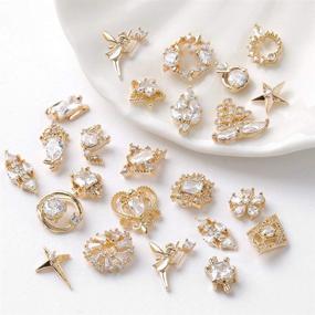 img 2 attached to Dazzling 3D Nail Art Charms: Shiny Alloy Gems for Fashionable DIY Nail Art