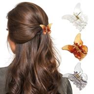 butterfly transparent acrylic decorative hairstyle logo