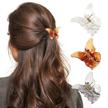 butterfly transparent acrylic decorative hairstyle logo
