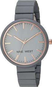 img 3 attached to Резиновый браслетный часы NW/2012 ⌚️ от Nine West - стильный женский аксессуар