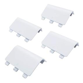 img 4 attached to 🎮 Hukado Replacement Battery Back Cover for Xbox One - White, 4 Pack: Enhance Your Xbox Gaming Experience with Quality Controller Repair Parts!