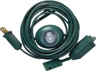 🔌 versatile woods 10203 extension cord: lighted foot switch, 3 outlets, 15ft, green logo