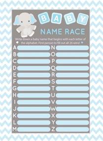 img 1 attached to Baby Shower Game Inches Elephant Event & Party Supplies for Party Games & Activities