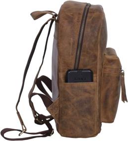 img 1 attached to 🎒 KomalC Authentic Vintage Rucksack Backpack for Enhanced SEO