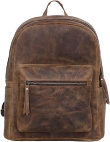 img 4 attached to 🎒 KomalC Authentic Vintage Rucksack Backpack for Enhanced SEO