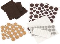 🪑 premium assorted furniture pads, cork pads, felt strips, and bumpers for cabinet doors and small appliances, (236 pack) logo