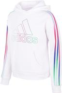 🏻 girls' clothing - adidas multicolor 3 stripes fleece pullover logo