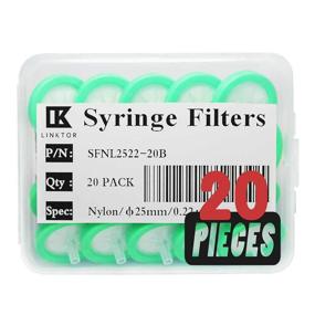 img 4 attached to 🔍 LINKTOR Nylon Syringe Filter for Enhanced Organic Filtration