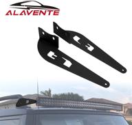 🚗 alavente 52" straight curved led light bar mounting brackets for toyota fj cruiser 2007-2014 - easy installation with 1 pair of 52 inch upper windshield light mounts logo