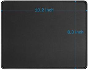 img 3 attached to 🖱️ Enhanced Precision with Stitched 10 2x8 3x0.08 Premium Textured Non Slip Mousepad for Computer Accessories & Peripherals