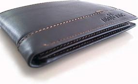 img 3 attached to 👌 Exquisite Handmade Men's Leather Bifold Wallet: Sleek Style & Supreme Quality