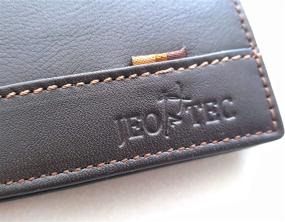 img 2 attached to 👌 Exquisite Handmade Men's Leather Bifold Wallet: Sleek Style & Supreme Quality