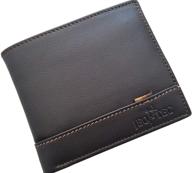 👌 exquisite handmade men's leather bifold wallet: sleek style & supreme quality logo