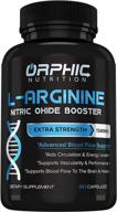 💪 supercharged l arginine - nitric oxide booster for muscle growth, performance and stamina, enhanced vascularity, cardiovascular support, boosted energy, blood flow amplifier* - 60 capsules, l-arginine logo