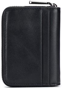 img 3 attached to Stylish Blocking Minimalist Wallets, Card Cases 💼 & Money Organizers for Genuine Business Men's Accessories