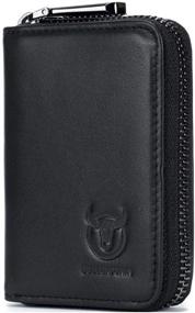 img 4 attached to Stylish Blocking Minimalist Wallets, Card Cases 💼 & Money Organizers for Genuine Business Men's Accessories