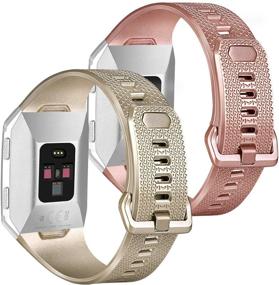 img 3 attached to Браслеты Tobfit Fitbit Ionic: стильные мягкие спортивные браслеты из ТПУ на руку для женщин и мужчин