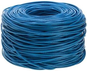 img 2 attached to 🔵 SATMAXIMUM CAT6 1000ft UTP Blue Ethernet Solid Cable 550MHz LAN Cable 23AWG RJ45 Network Wire Bulk (Blue)