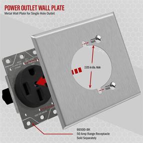 img 1 attached to 🔌 Enerlites Stainless Steel Electrical Receptacle with Wide Diameter