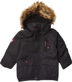 img 2 attached to Куртка Canada Weathergear для мальчиков черного цвета: идеальная защита от холода для мальчиков