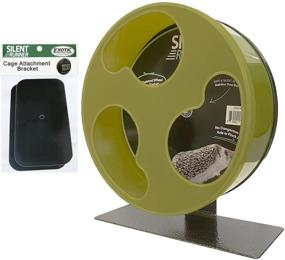 img 4 attached to 🐹 Silent Runner 12" Wide + Cage Attachment - Ultimate Exercise Wheel for Sugar Gliders, Degus, Rats, Hedgehogs & More!
