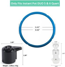 img 3 attached to 🔧 Enhanced Parts Replacement Set for Instant Pot Duo 5, 6 Quart Qt - Includes Upgraded Sealing Ring, Steam Release Valve, and Float Valve Seal