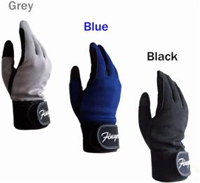 img 2 attached to Top-rated FINGER TEN Horse Riding Gloves for Kids, Boys, and Girls - Black and Blue Equestrian Gloves with Summer Comfort and Secure Grip for Youth Age 5-13