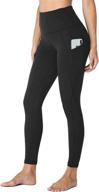 🩲 hltpro women's high waist tummy control leggings with pockets - ideal for workout, yoga, and running logo