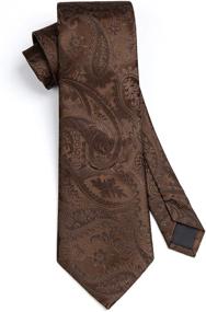 img 2 attached to 🌸 HISDERN Classic Necktie Pocket Men's Accessories – Floral Ties, Cummerbunds & Pocket Squares