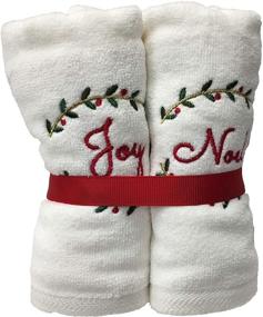 img 1 attached to Nantucket Home Christmas Embroidered Fingertip