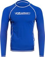 👕 upf 50+ windrider men's long sleeve performance fit rash guard swim shirt logo