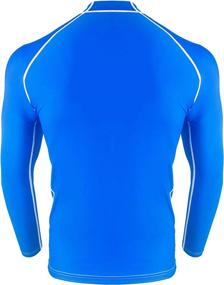 img 3 attached to 👕 UPF 50+ WindRider Men's Long Sleeve Performance Fit Rash Guard Swim Shirt